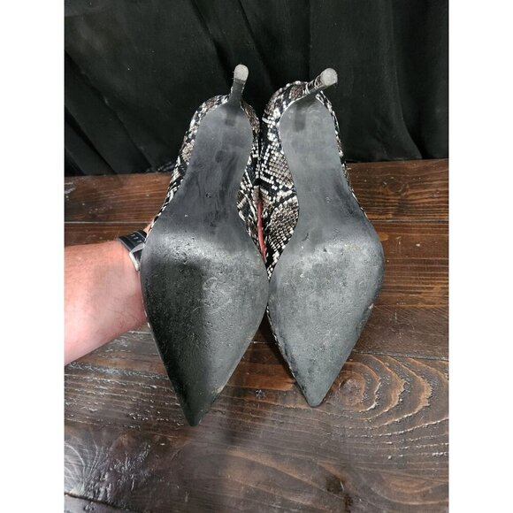 Jeffrey Campbell Pelara Snake Embossed Leather Stiletto Heels/Sz. 9, EUC - Picture 9 of 9